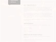 Tablet Screenshot of killcancercells.com
